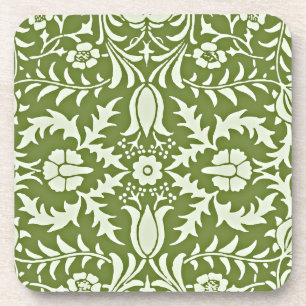 Porta-copo William Morris, padrão floral vintage,