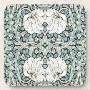 Porta-copo William Morris Pimpernel Azul Padrão Intrincado