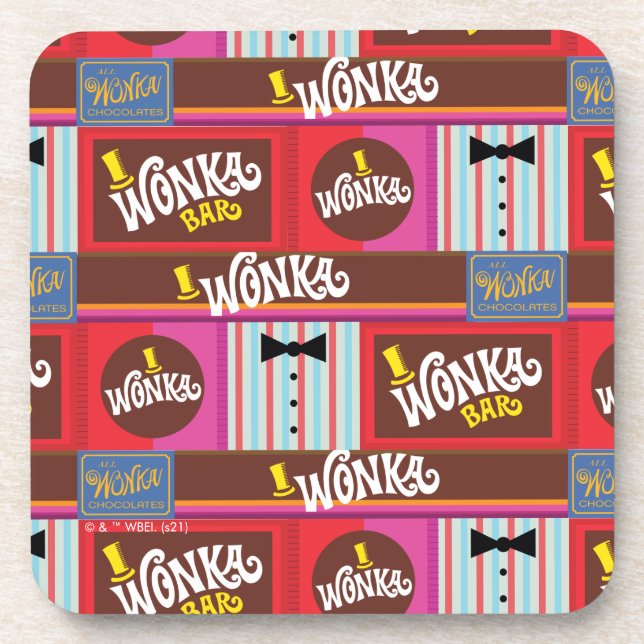 Porta-copo Willy Wonka Candy Pattern (Frente)