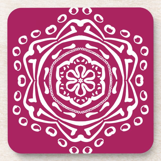 Porta-copo Wine Mandala (Frente)