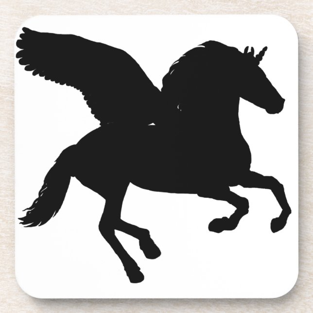 Porta-copo Winged Unicorn Silhouette (Frente)