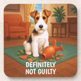 Porta-copo Wire Fox Terrier - Definitely Not Guilty