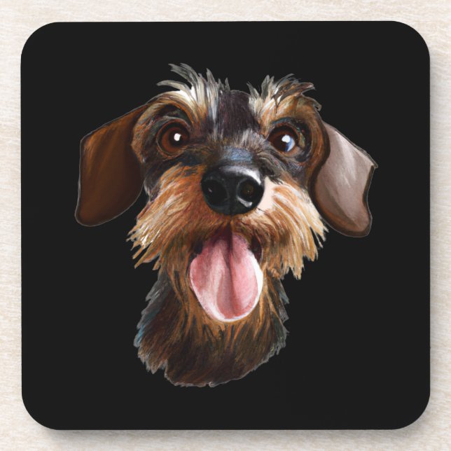 Porta-copo Wirehaired Dachshund (Frente)