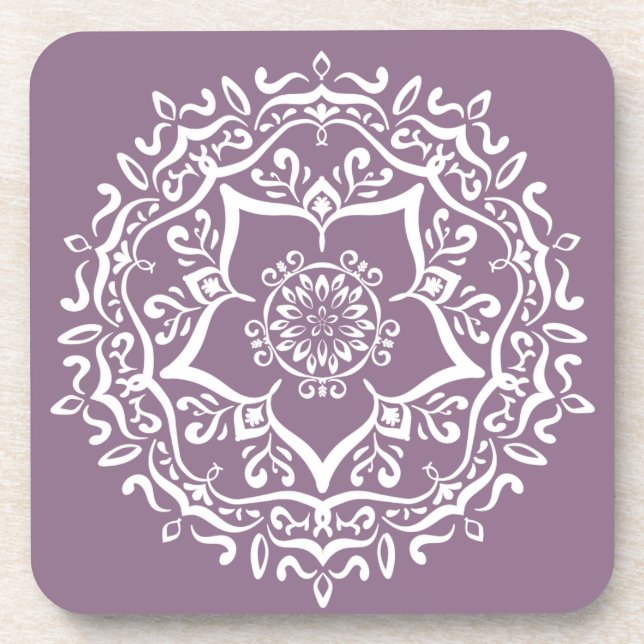Porta-copo Wisteria Mandala (Frente)