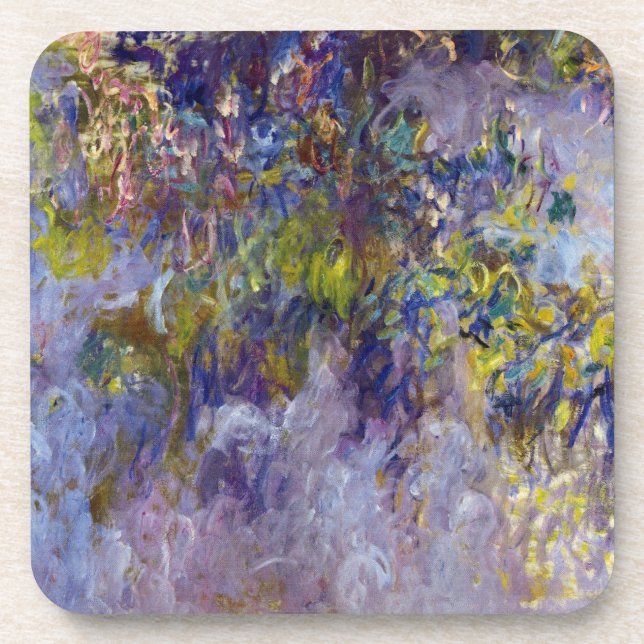 Porta-copo Wisteria (metade esquerda) por Claude Monet (Frente)