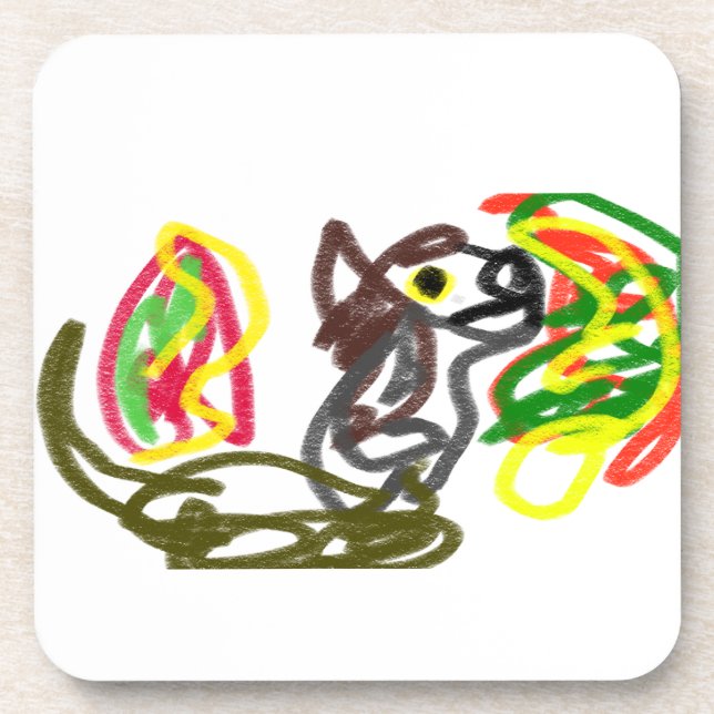 Porta-copo Wolf feliz outono (Frente)