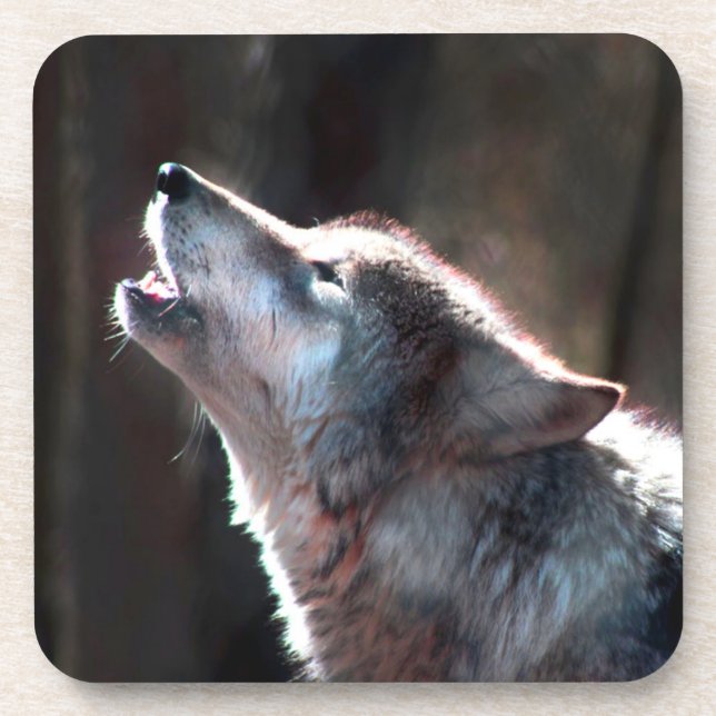 Porta-copo Wolf Howling Lone Wolf (Frente)