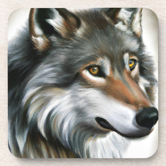 Porta-copo Wolf Painting (Frente)
