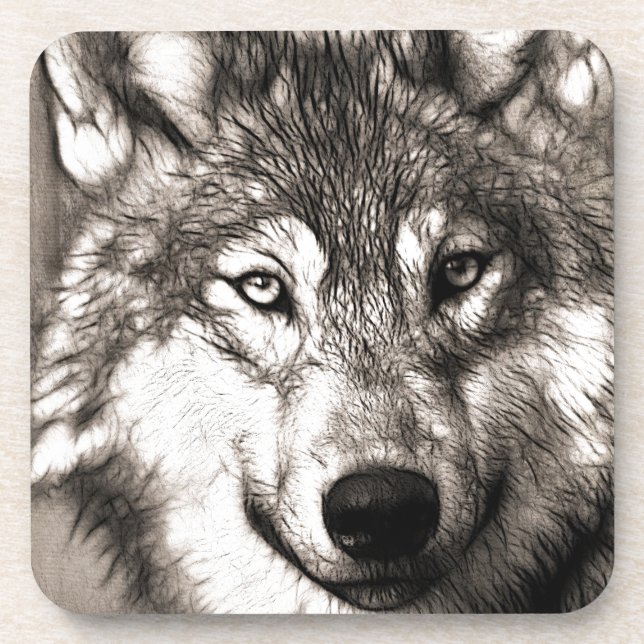 Porta-copo Wolf Photographics Art Spirit Guide Animal Love (Frente)