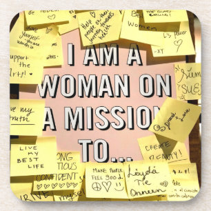 Porta-copo Woman on A Mission, Motivational