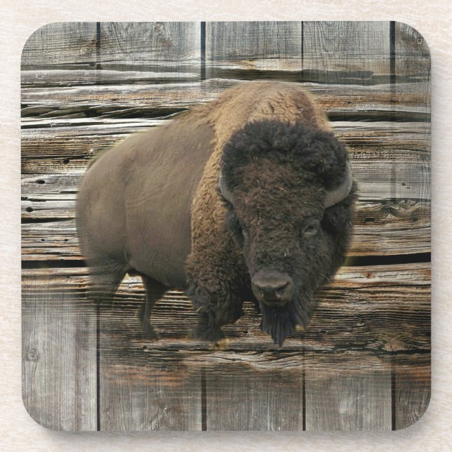 Porta-copo Wood Bison (Frente)