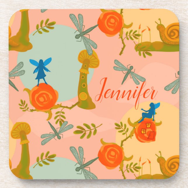 Porta-copo Woodland Fairytale personalizado (Frente)