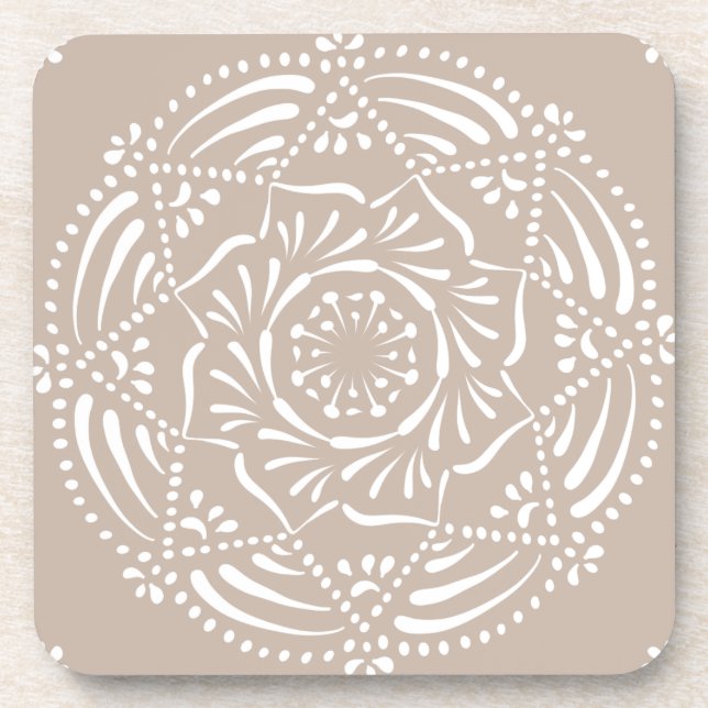 Porta-copo Wool Mandala (Frente)