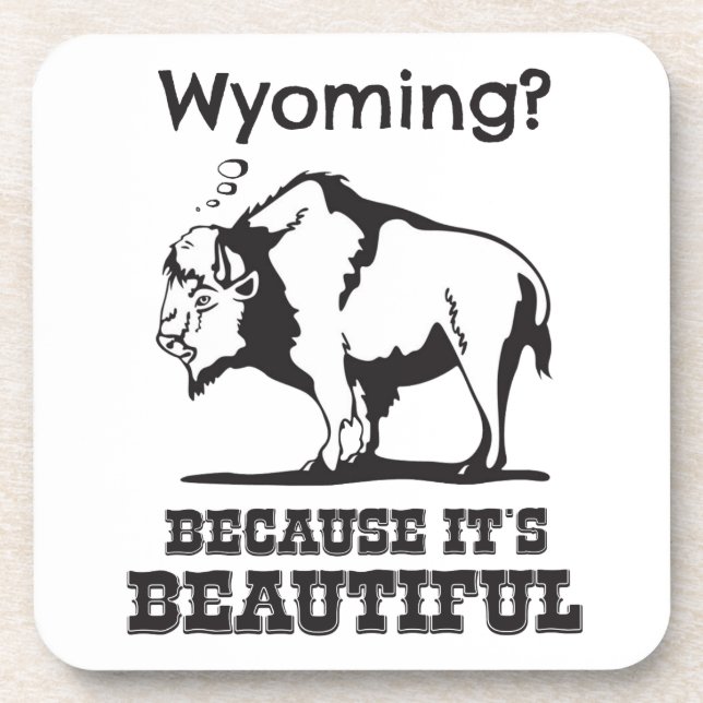 Porta-copo Wyoming? Porque é lindo (Frente)