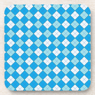 Porta-copo Xadrez azul