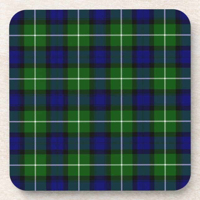 Porta-copo Xadrez azul-tartan (Frente)
