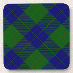 Porta-copo Xadrez azul-tartan-de-clã-barro