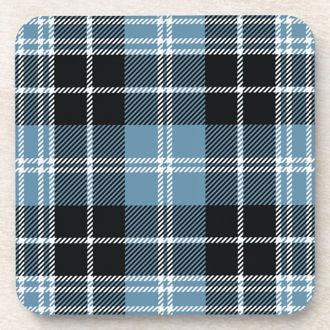 Porta-copo Xadrez escocesa Clan Clark Tartan (Frente)