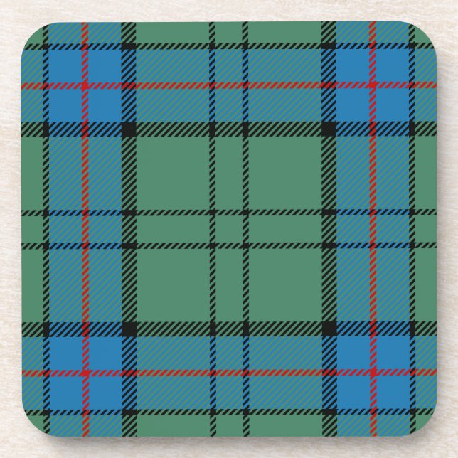 Porta-copo Xadrez Escocesa Clan Lockhart Tartan (Frente)
