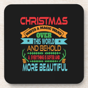 Porta-copo Xmas Gift No Natal Ondas Mágicas