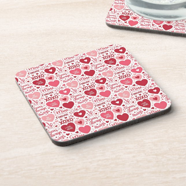 Porta-copo XOXO & Always Be Mine Pink Red (Left Side)