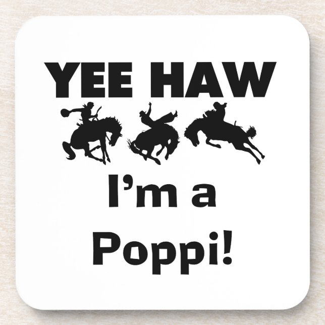 Porta-copo Yee Haw, sou uma camiseta e presentes (Frente)