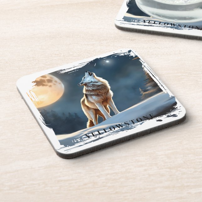 Porta-copo Yellowstone Wolf (Left Side)