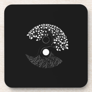 Porta-copo Yin Yang Tree of life