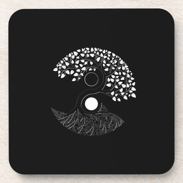 Porta-copo Yin Yang Tree of life (Frente)