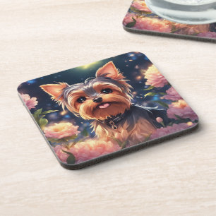 Porta-copo Yorkie- portas copos com rolha para trás - conjunt