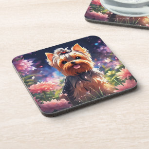 Porta-copo Yorkie- portas copos com rolha para trás - conjunt