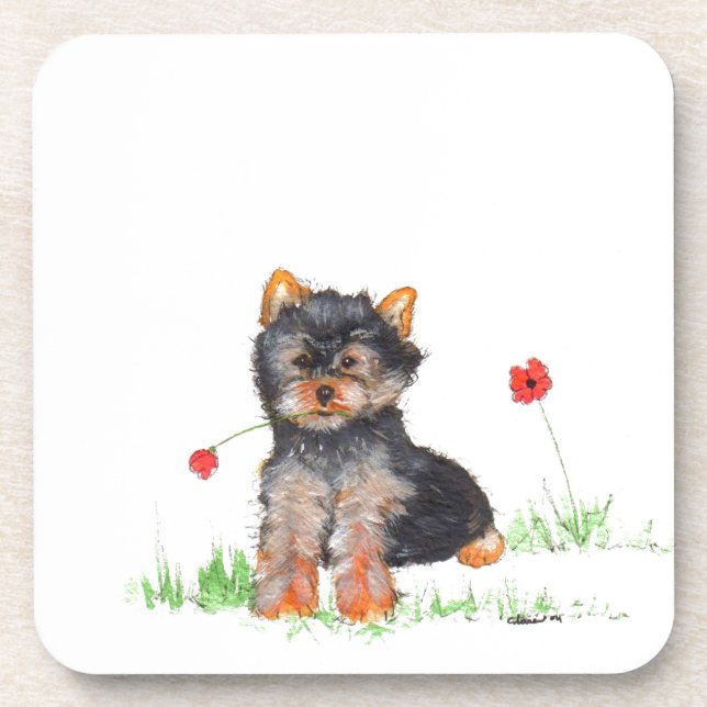 Porta-copo Yorkshire terrier pup (Frente)