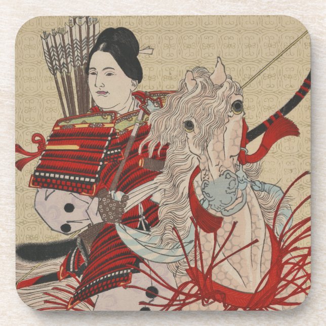 Porta-copo Yoshitoshi Mulher Guerreira Samurai Hangaku Gozen (Frente)