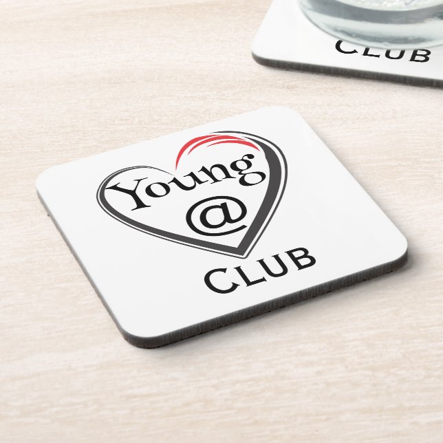 Porta-copo Young at Heart Club Beverage Coaster (Left Side)