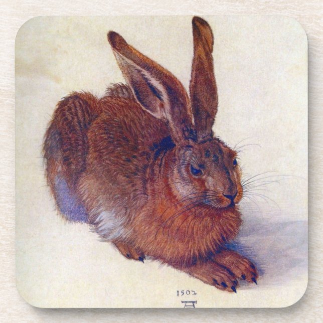 Porta-copo Young Hare by Albrecht Durer, Renaissance Fine Art (Frente)