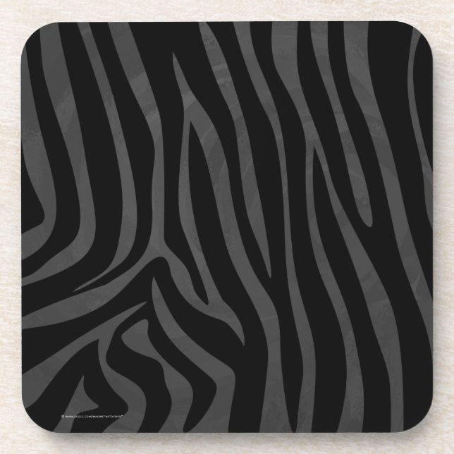 Porta-copo Zebra Black e Cinza (Frente)