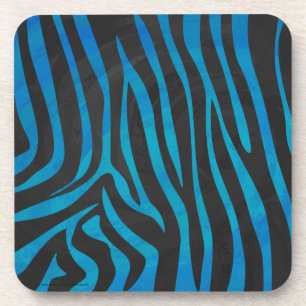 Porta-copo Zebra Blue e Black Impressão