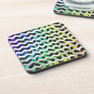 Porta-copo Zebra Chevron Impressão