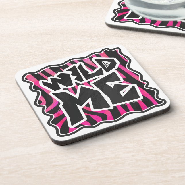Porta-copo Zebra Preta e Rosa Quente (Left Side)