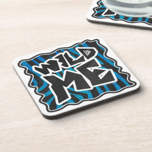 Porta-copo Zebra Selvagem Preto e Azul