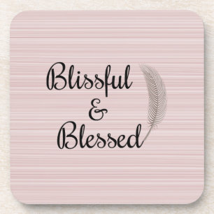 Porta-copo Zen angel feather portas copos rosa brancas