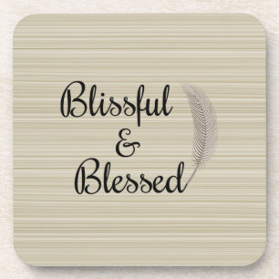 Porta-copo Zen angel feather White Beiges portas copos