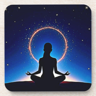 Porta-copo Zen Sob as Estrelas: Meditação Cósmica