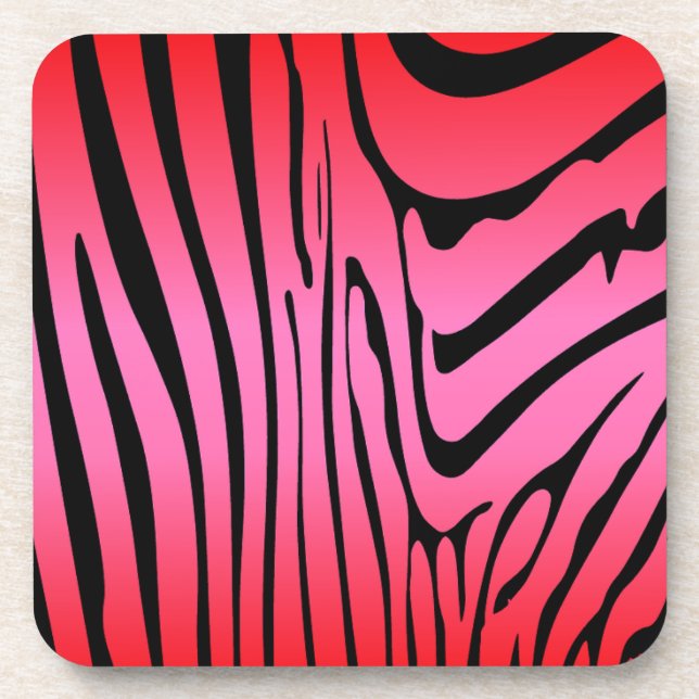 Porta-copo Zesty Zebra Red (Frente)