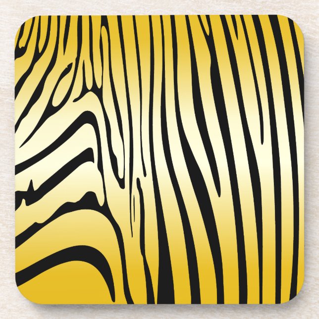 Porta-copo Zesty Zebra Yellow (Frente)