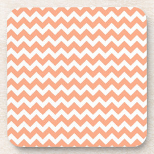 Porta-copo Zig Zag Chevron Laranja Suave