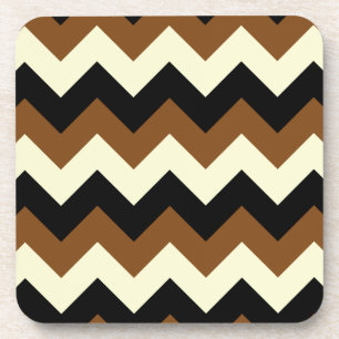 Porta-copo Ziguezague eu - Preto, amarelo e Brown