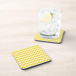 Porta-copo Zigzag Amarelo, Chevron Amarelo, Padrão Geométrico