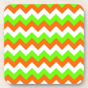 Porta-copo Zigzag Branco Verde Lima