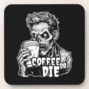 Porta-copo Zombie Café ou Morra